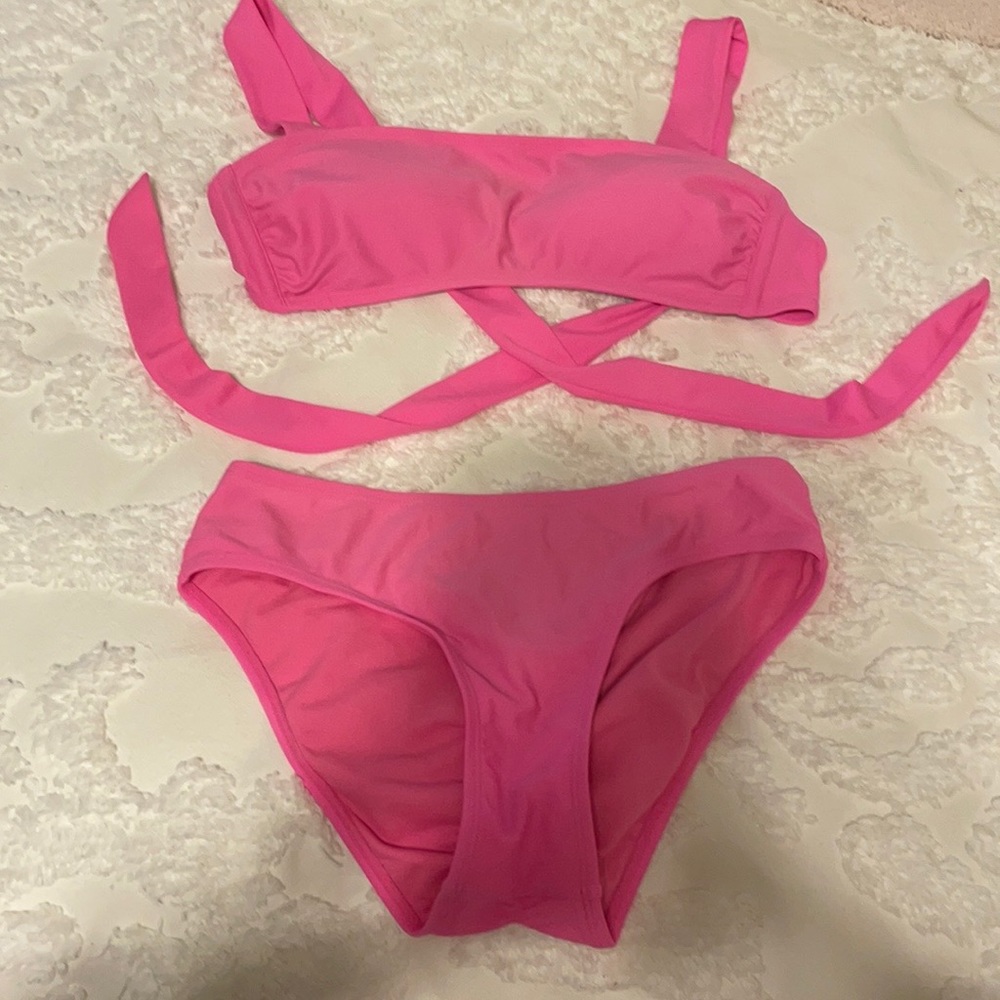 Pink bikini bottoms